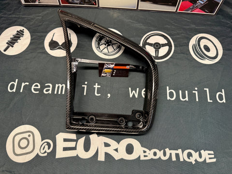 Audi R8 Carbon Fiber Stock Radio Surround Bezel for OEM Radio