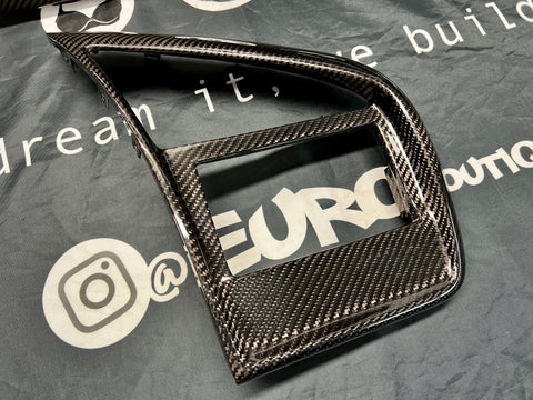 Audi R8 Carbon Fiber Double DIN Radio Custom Trim Bezel