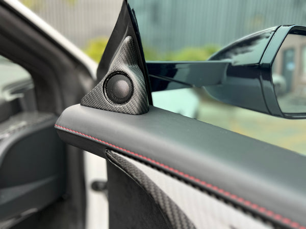 2017 - 2022 NC1 NSX Carbon Fiber Door Tweeter Pods (pair