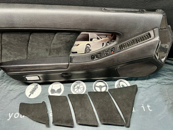 NSX Driver and Passenger Door Insert Cards Reupholstered in