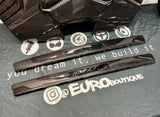 NSX Gloss Carbon Fiber Outer Door Sills with cutouts for OEM Nameplate Badge