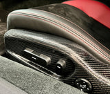 2017 - 2022 NC1 NSX Carbon Fiber Power Seat Exterior Trim Panels (Pair)