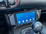 Honda S2000 custom Double DIN Radio Solution with Carbon Fiber Trim