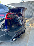 Tesla Model Y Rear Diffuser in Black Plastic Finish