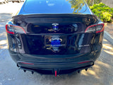 Tesla Model Y Rear Diffuser in Black Plastic Finish