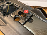 s2000 Carbon Fiber AP2 console Sliding Door and Hazard Trim pieces #1, #2