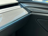 Tesla Model 3 Carbon Fiber 3-piece Dash Board Trim Set