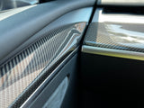 Tesla Model 3 Carbon Fiber 3-piece Dash Board Trim Set