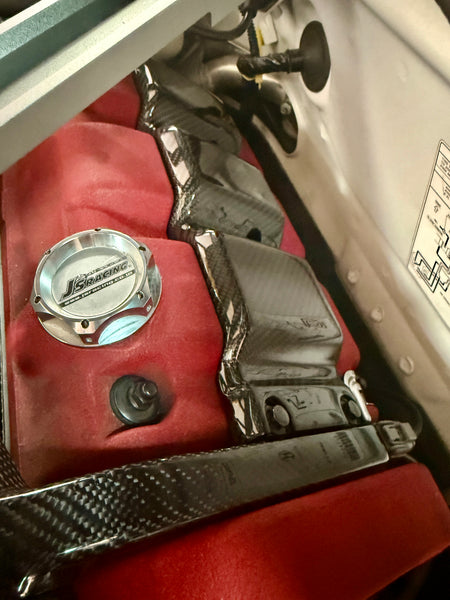 NSX Engine Spark Plug Bank Cover in Gloss Carbon Fiber