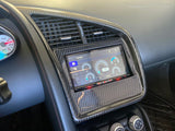 Audi R8 Carbon Fiber Double DIN Radio Custom Trim Bezel