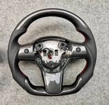 Tesla Model 3 Model Y  Bespoke Carbon Fiber Steering Wheel