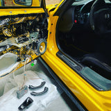 s2000 Custom Carbon Fiber, Alcantara, Leather Door Sill Guards