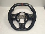 Mitsubishi EVO X OEM Flat Bottom Carbon Fiber Steering Wheel