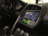 Audi R8 Carbon Fiber Double DIN Radio Custom Trim Bezel