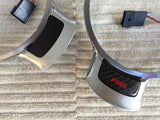 Audi R8 Carbon Fiber 3-piece steering wheel switch panel