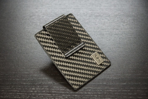 Carbon Fiber Minimalist Wallet with detachable CF Money Clip