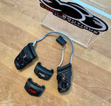 Audi R8 Carbon Fiber 3-piece steering wheel switch panel