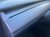 Tesla Model 3 Carbon Fiber 3-piece Dash Board Trim Set