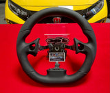 NSX OEM Flat Bottom Leather / Alcantara Steering Wheel (1991-2005 NSX)