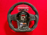 2020+ Toyota A90 A91 MK5 Supra Carbon Fiber Flat Bottom Steering Wheel
