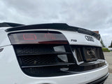 Audi R8 Gen-1 Carbon Fiber 3-Piece Duckbill Trunk Lip Spoiler for SPYDER Convertible ONLY!