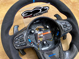 2020+ Toyota A90 A91 MK5 Supra Carbon Fiber Flat Bottom Steering Wheel