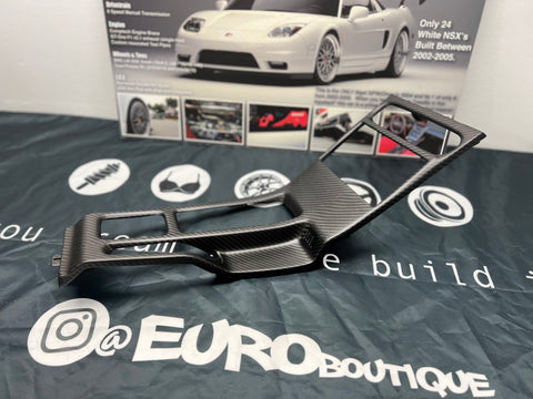 NSX 100% Carbon Fiber LHD Double Din Center Dash Panel made from Scratch (1991-2005 NSX) Ashtray Delete