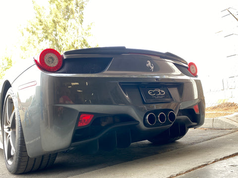 Ferrari 458 Carbon Fiber High Kick Rear Trunk Lip Spoiler