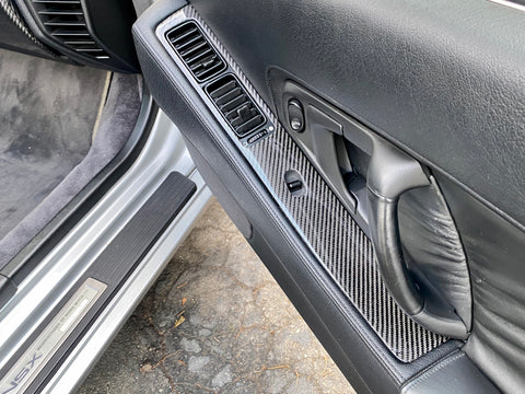 NSX Carbon Fiber OEM Window Door Trims Set (driver / passenger)