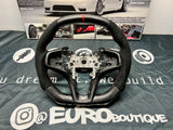 2017-2022 NC1 NSX Upgraded Carbon Fiber Steering Wheel with Alcantara / Napa Leather