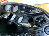 Toyota MKIV Supra Bespoke Center Upper Gauge Cluster Trim in Carbon Fiber