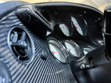Toyota MKIV Supra Bespoke Center Upper Gauge Cluster Trim in Carbon Fiber