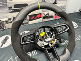 Porsche 992 Turbo / Carrera / Panamera Bespoke Flat Bottom Upgraded Sport Carbon Fiber Steering Wheel