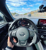 2020+ Toyota A90 A91 MK5 Supra Carbon Fiber Flat Bottom Steering Wheel