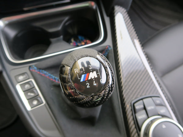 BMW F8x M2 M3 M4 Carbon Fiber Shift Knob Alcantara Shift Boot