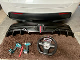 Tesla Model Y Rear Diffuser in Black Plastic Finish