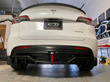 Tesla Model Y Rear Diffuser in Black Plastic Finish