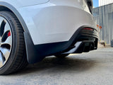 Tesla Model Y Rear Diffuser in Black Plastic Finish