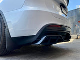Tesla Model Y Rear Diffuser in Black Plastic Finish