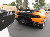 Lamborghini Huracan MAD Dry Carbon Rear Double Wing with Carbon Base