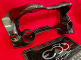 Mitsubishi EVO X Full Carbon Gauge Cluster Trim with Dual 52mm Gauge Opening