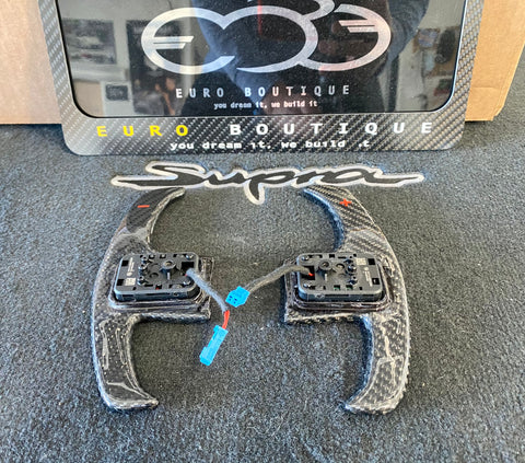 2020+ Toyota A90 A91 MK5 Supra Carbon Fiber Extended Carbon Fiber Paddles