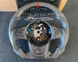 2020+ Toyota A90 A91 MK5 Supra Carbon Fiber Flat Bottom Steering Wheel
