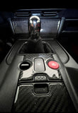 s2000 Carbon Fiber AP2 console Sliding Door and Hazard Trim pieces #1, #2