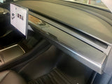 Tesla Model Y and Model 3 Bespoke Center Carbon Fiber Long Dash Board Trim Piece