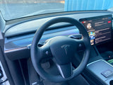 Tesla Model Y and Model 3 Bespoke Center Carbon Fiber Long Dash Board Trim Piece