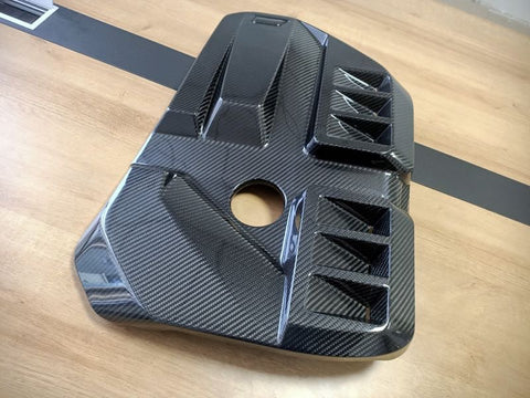 2022+ BMW G80 M3 Gloss Carbon Fiber Engine Cover
