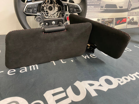 2017-2022 NC1 NSX Bespoke Sun Visors in Premium Grade Alcantara with Contrast Stitching