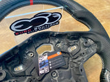 2020+ Toyota A90 A91 MK5 Supra Carbon Fiber Flat Bottom Steering Wheel