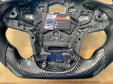 2020+ Toyota A90 A91 MK5 Supra Carbon Fiber Flat Bottom Steering Wheel